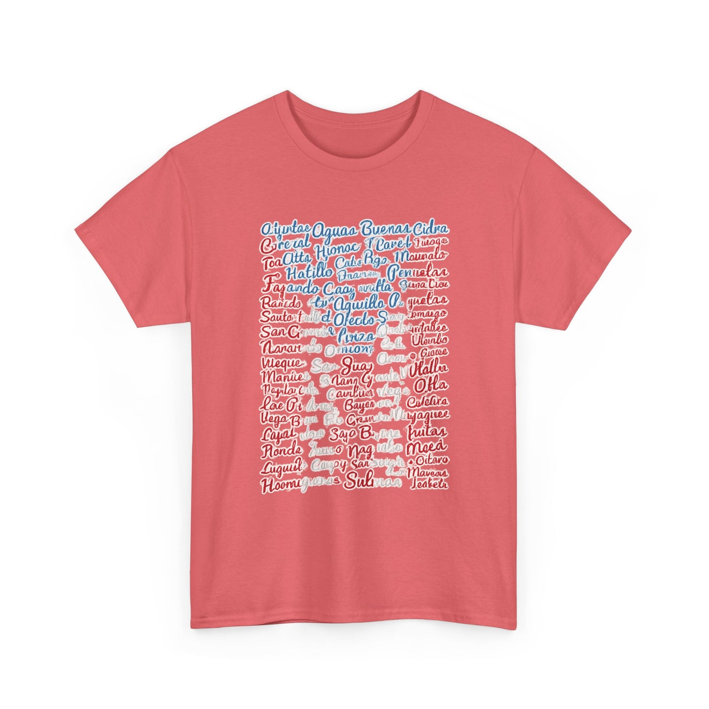 Puerto Rico Cities & Flag T-Shirt — Vintage Road Sign Tee