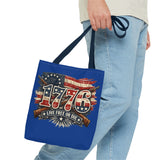 1776 'Live Free or Die' Patriotic Tote Bag