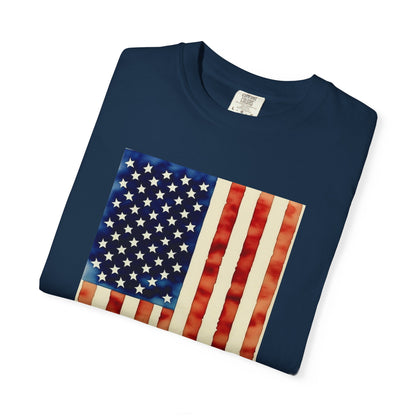 American Flag Watercolors T‑Shirt