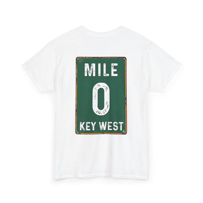Key West Mile 0 T-Shirt — Vintage Road Sign Tee