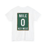 Key West Mile 0 T-Shirt — Vintage Road Sign Tee