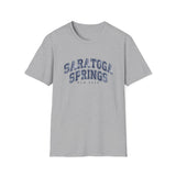 Saratoga Springs Vintage Collegiate T‑Shirt — New York Travel Tee