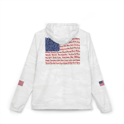 USA States & Cities American Flag Windbreaker Jacket
