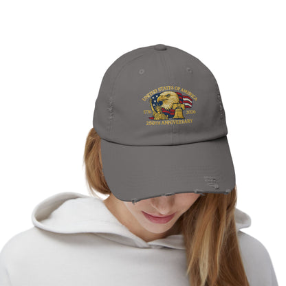 United States of America 1776-2026 Distressed Baseball Hat
