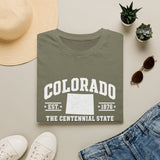 Colorado Centennial State T-Shirt — EST. 1876 Retro College Tee