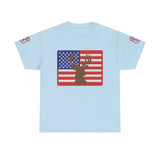 American Flag Deer Hunting USA T-Shirt
