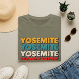 Yosemite Retro Stack T-Shirt — Vintage National Park Tee for Outdoor Lovers