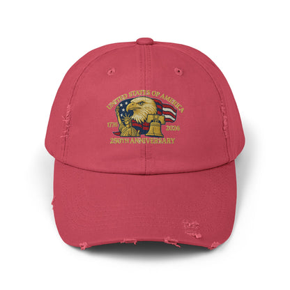 United States of America 1776-2026 Distressed Baseball Hat