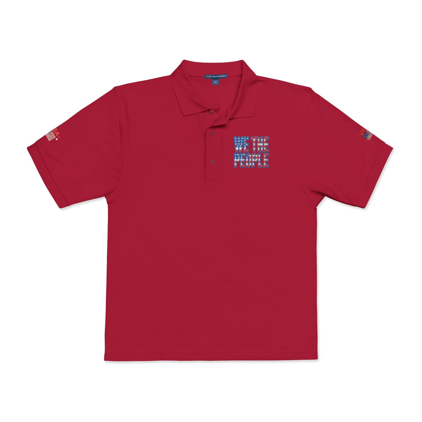 We The People Embroidered Polo