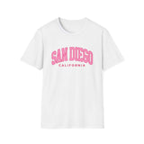 Pink San Diego California Women's T-Shirt