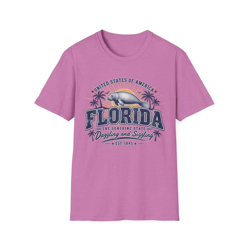 Florida Manatee T-Shirt — Vintage Palm Beach Vacation Tee