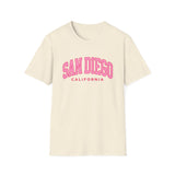 Pink San Diego California Women's T-Shirt