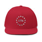 1776 Stars Embroidered Flat Bill Snapback Hat