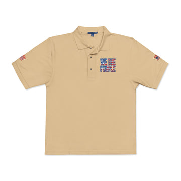 We The People Embroidered Polo