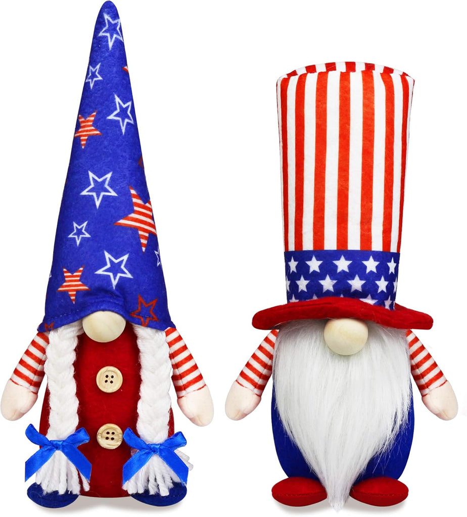 2 Pack Patriotic Gnome Decorations 4th of July main product photo