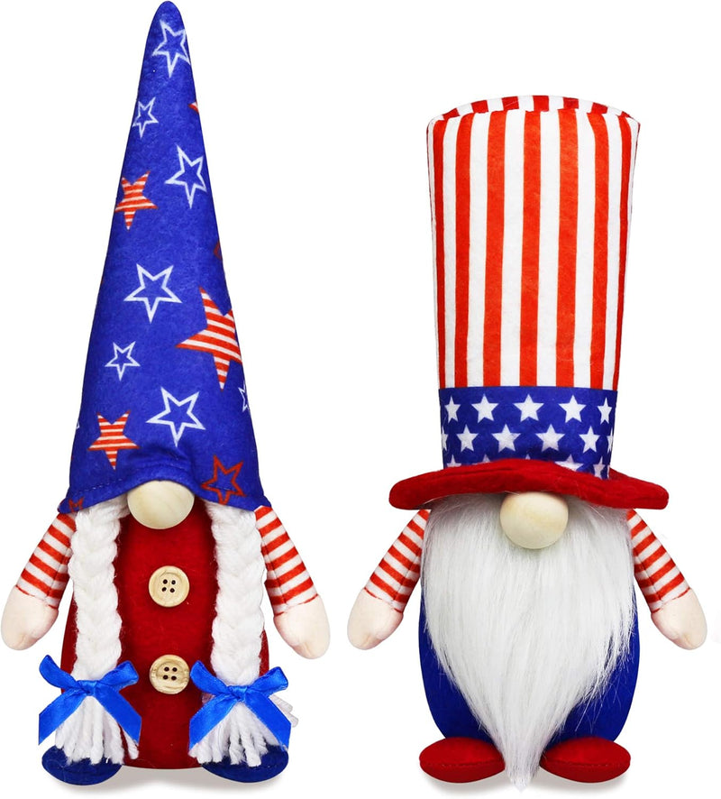 2 Pack Patriotic Gnome Decorations 4th of July main product photo