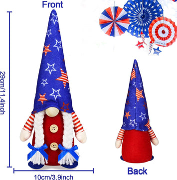 2 Pack Patriotic Gnome Decorations 4th of July product photo 3