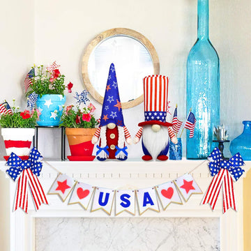 2 Pack Patriotic Gnome Decorations 4th of July product photo 6