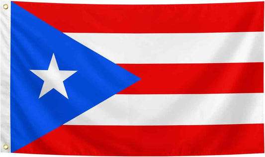 Puerto Rico Flag 3x5 Ft with Brass Grommets