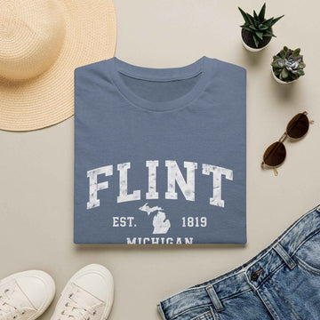 Flint Michigan Vintage Tee — EST. 1819 College Shirt