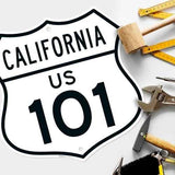US 101 California Novelty Shield Sign, | 12x12 Inches