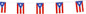 Puerto Rico Puerto Rican String Banner Flag,5.5 x 8.2 Inch