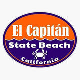 Surf California El Capitan State Beach Surfing Vinyl Sticker