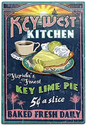 Key West Florida Vintage Aluminum Wall Sign
