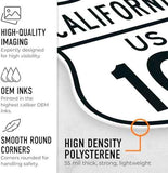 US 101 California Novelty Shield Sign, | 12x12 Inches