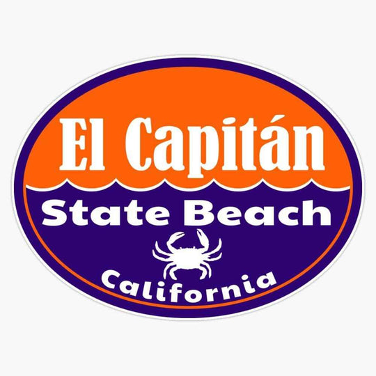 Surf California El Capitan State Beach Surfing Vinyl Sticker