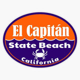 Surf California El Capitan State Beach Surfing Vinyl Sticker