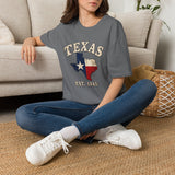 Texas Flag State T-Shirt — Vintage Lone Star Graphic Tee (EST. 1845)