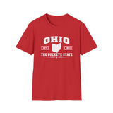 Ohio The Buckeye State T-Shirt — Retro State Outline Tee