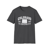 Colorado Centennial State T-Shirt — EST. 1876 Retro College Tee
