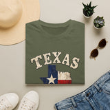Texas Flag State T-Shirt — Vintage Lone Star Graphic Tee (EST. 1845)