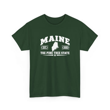 Maine Pine Tree State T-Shirt — Vintage State Pride Tee