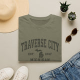 Traverse City Michigan Vintage Tee – EST. 1847 Collegiate Shirt