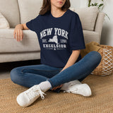 New York Excelsior T-Shirt — Vintage State Map Tee (Est. 1788)