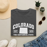 Colorado Centennial State T-Shirt — EST. 1876 Retro College Tee
