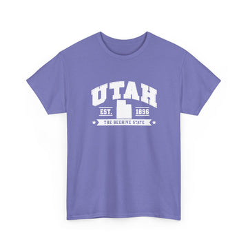 Utah Retro College Tee — "The Beehive State" Graphic Shirt