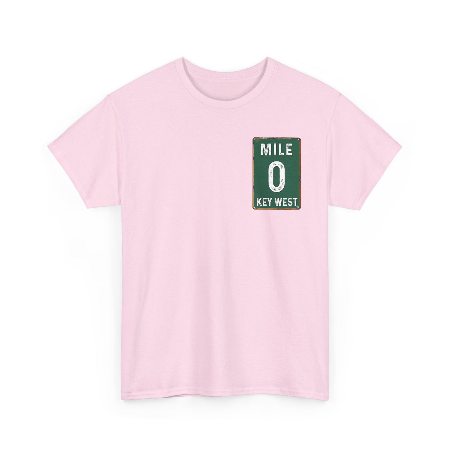 Key West Mile 0 T-Shirt — Vintage Road Sign Tee