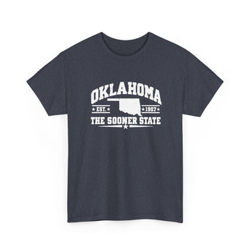 Oklahoma State Tee – "The Sooner State" Vintage Map T-Shirt