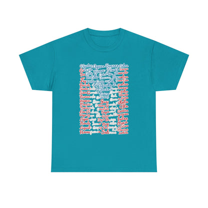 Puerto Rico Cities & Flag T-Shirt — Vintage Road Sign Tee