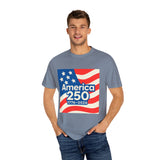 America 250 w/ USA Flag Watercolor America T‑Shirt