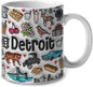 Colorful Detroit Ceramic Coffee Mug