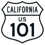 US 101 California Novelty Shield Sign, | 12x12 Inches