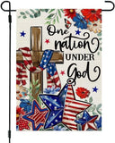 One Nation Under God American Flag Double Sided 12x18 Inches