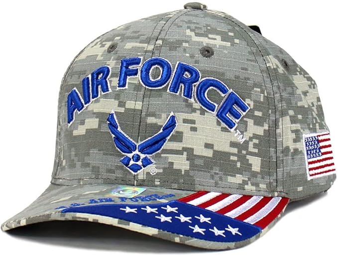 Air Force Baseball Hat | Embroidered on Digi Camo Official Licensed USAF
