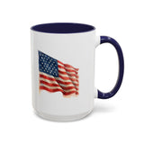 Watercolor America Flag Coffee Mug