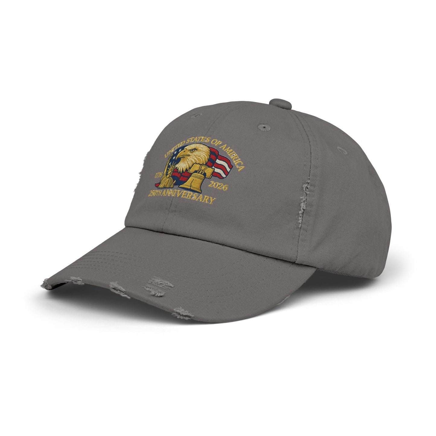 United States of America 1776-2026 Distressed Baseball Hat